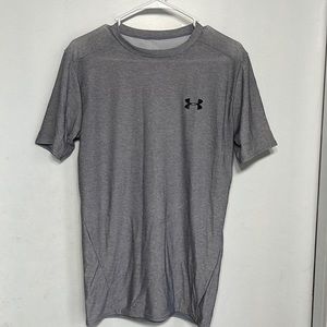 Under Armour Mens Gray Athletic Heat Gear Tee Shirt